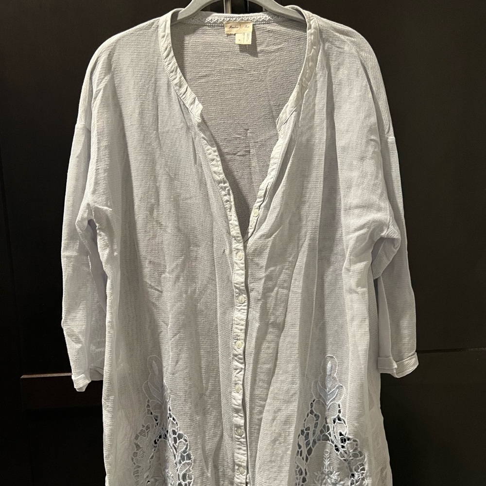 Anthropologie Meadow Rue Mesh Blouse